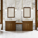 James Martin Bellshire 96" Double Bathroom Vanity, Honey Oak