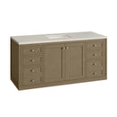 James Martin Chicago 60" Single Bathroom Vanity, Walnut Whisper