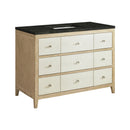 James Martin Celeste 48" Single Bathroom Vanity, Sunwashed Oak with Embossed Shagreen Drawer Fronts
