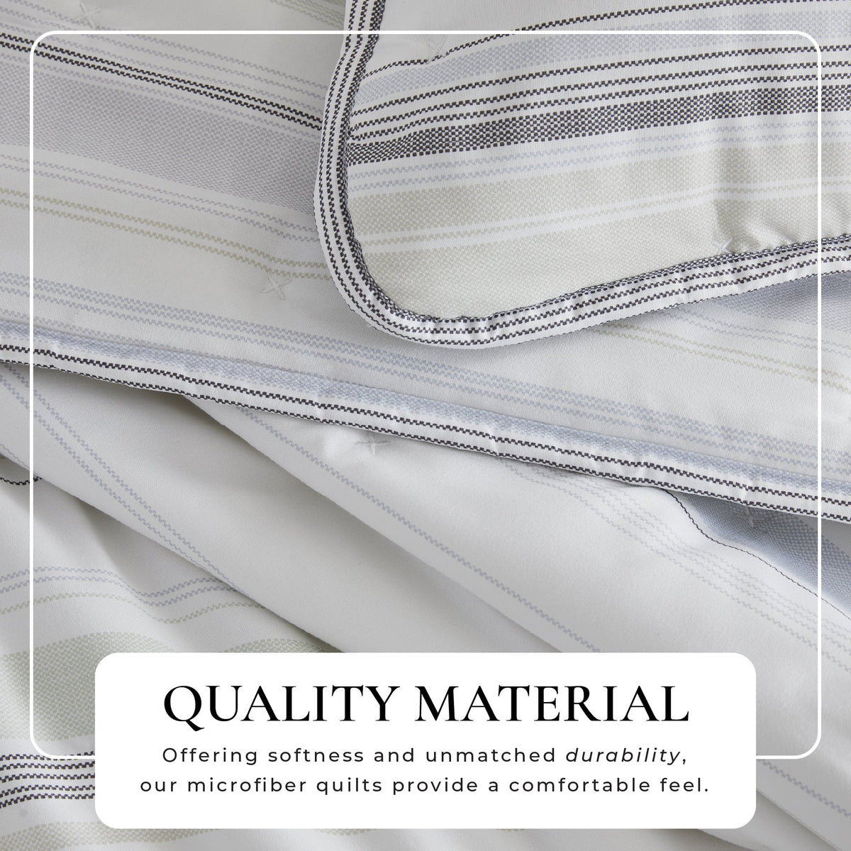 Dot Stitched Quilt Set - Dot-Hemmed Collection, photo 14 of 18