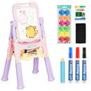 Kids Height Adjustable Double Side Magnetic Art Easel-Purple by LJGDeals