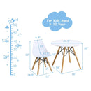 Kid's Modern Dining Table Set with 2 Armless Chairs by LJGDeals