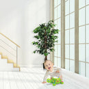 4 Feet In/Outdoor Trunks Artificial Ficus Silk Tree by LJGDeals