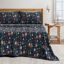 Turkish Cotton Christmas Flannel Sheet - Whittaker Collection by Great Bay Home