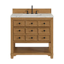 James Martin Malibu 36" Single Bathroom Vanity, Amber Birch