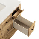 James Martin Breckenridge 36" Single Bathroom Vanity, Light Natural Oak
