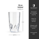 Shatterproof Acrylic Highball Tumblers Set of 4 by Viski