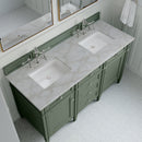 James Martin Brittany 60" Double Bathroom Vanity, Smokey Celadon