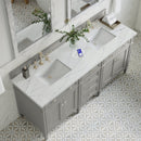 James Martin Brittany 72" Double Bathroom Vanity, Urban Gray
