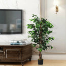 4 Feet In/Outdoor Trunks Artificial Ficus Silk Tree by LJGDeals