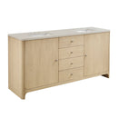 James Martin Gracyn 72" Double Bathroom Vanity, Coastal Driftwood