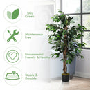 4 Feet In/Outdoor Trunks Artificial Ficus Silk Tree by LJGDeals