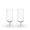 Raye Angled Crystal Hurricane Glasses Set of 2