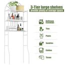 3-Tier Bathroom Rack Over-the-Toilet Storage Rack with 3 Shelves by LJGDeals