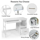 47.5 Inch Modern Home Computer Desk with 2 Storage Drawers by DirectDeals