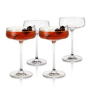 Reserve Julien Crystal Coupe Glasses Set of 4 by Viski