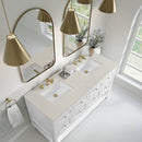 James Martin Breckenridge 60" Double Bathroom Vanity, Bright White