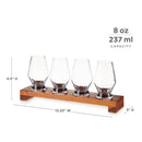 Crystal Spirit Glass Flight Set by Viski