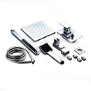 8 Inch LED Rainfall Shower head Arm Control Valve Handspray Shower Faucet Set by DirectDeals