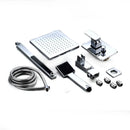 8 Inch LED Rainfall Shower head Arm Control Valve Handspray Shower Faucet Set by LJGDeals
