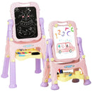 Kids Height Adjustable Double Side Magnetic Art Easel-Purple by LJGDeals