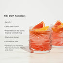 Pacific Crystal Tiki DOF Tumblers Set of 2 by Viski