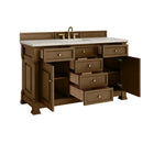 James Martin Brookfield 60" Single Bathroom Vanity, Honey Oak