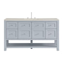 James Martin Breckenridge 60" Single Bathroom Vanity, Serenity Blue