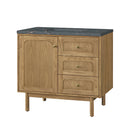 James Martin Laurent 36" Dual Mount Single Bathroom Vanity, Light Natural Oak