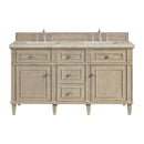 James Martin Lorelai 60" Double Bathroom Vanity, Whitewashed Oak
