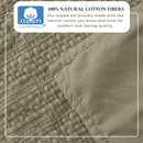 100% Cotton Honeycomb Waffle Garment Washed Quilt Set - Genevieve Collection by Great Bay Home
