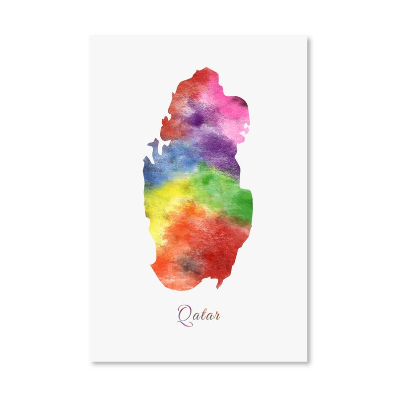 Qatar Rainbow Canvas