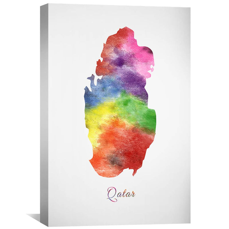 Qatar Rainbow Canvas