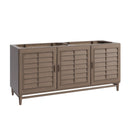 James Martin Portland 72" Double Bathroom Vanity, Whitewashed Walnut