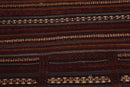 3'8" x 4'8" Hand Woven Afghani Tribal Kilim 100% Wool area rug Rust