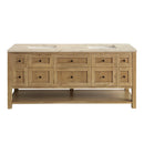 James Martin Breckenridge 72" Double Bathroom Vanity, Light Natural Oak