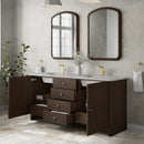 James Martin Gracyn 72" Double Bathroom Vanity, Sable