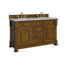 James Martin Brookfield 60" Double Bathroom Vanity, Honey Oak
