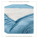 Velvet Plush Sherpa Bed Blanket - Sherpa Fleece Collection by Great Bay Home