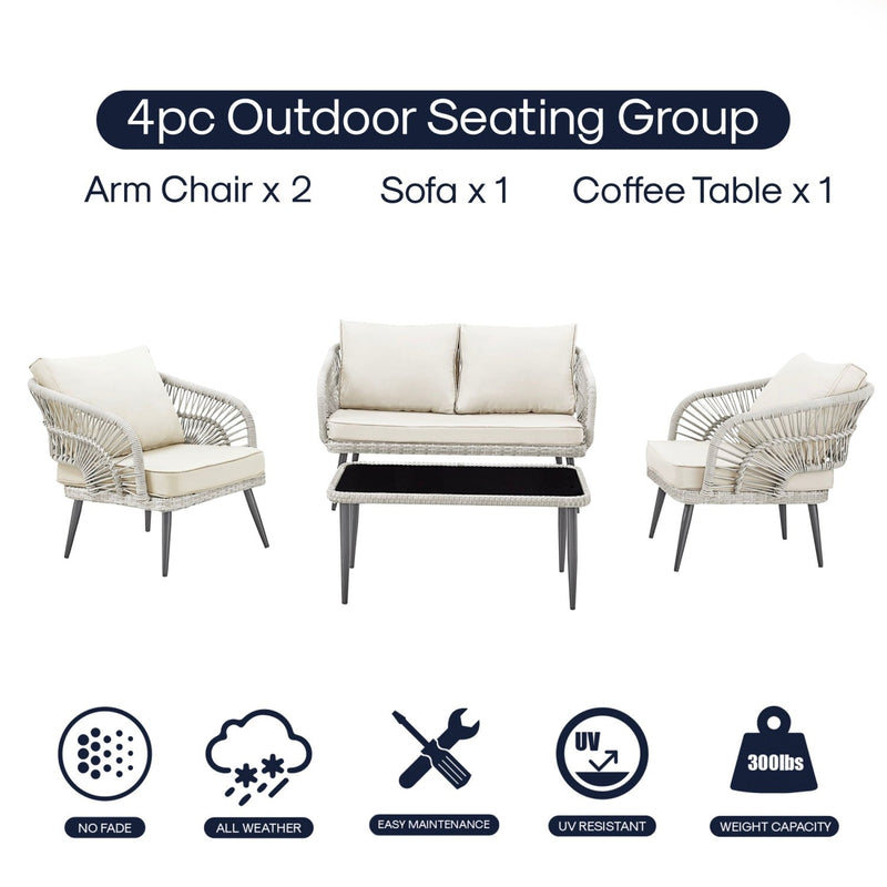 Brennen Patio Conversation Set