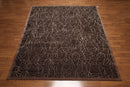 8'x10' Hand Knotted 200 KPSI extra dense pile Tibetan Wool & Silk area rug Brown
