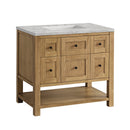 James Martin Breckenridge 36" Single Bathroom Vanity, Light Natural Oak