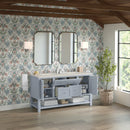 James Martin Breckenridge 60" Double Bathroom Vanity, Serenity Blue