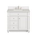 James Martin Bristol 36" Single Bathroom Vanity, Bright White