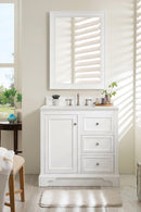 James Martin De Soto 36" Single Bathroom Vanity, Bright White