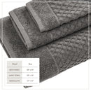 Cotton Diamond Waffle Weave Bath Towel Set - Grayson Collection by Great Bay Home