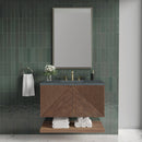 James Martin Marcello 36" Floating Single Bathroom Vanity, Chestnut