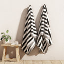 Oversized Striped Border Cabana Beach Towel - Santa Cruz by Great Bay Home