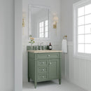 James Martin Brittany 30" Single Bathroom Vanity, Smokey Celadon