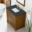 James Martin Bellshire 36" Single Bathroom Vanity, Honey Oak